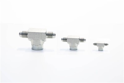 Raccordi per tubi flessibili idraulici NPTF Tee maschio JIC femmina